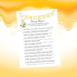 Programme Nursery Rhymes Game Boy Teddy Bear Card