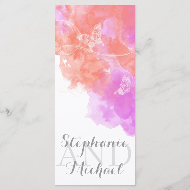 Programme Orchidée corallienne Aquarelle Papillon du program (Devant)