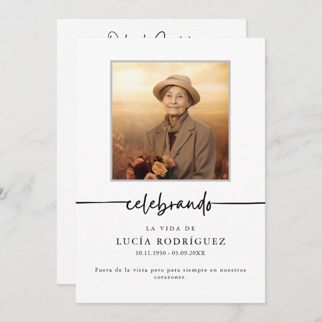 Programme Orden de Servicio Célébration funéraire espagnole  (Devant / Derrière)