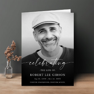 Programme Ordre de service funéraire Service commémoratif fu