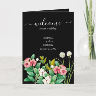 Programme Ordre de service noir du Mariage périphérique