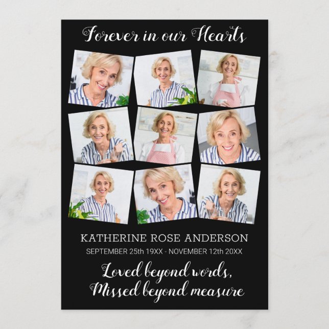 Programme Ordre Mémorial Moderne Du Service 9 Funérailles Ph (Devant)