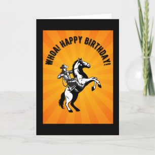 Programme Ouah ! Joyeux anniversaire ! Un cheval et un cowbo