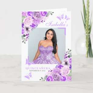 Programme Papillons Lilac Quinceanera pourpre Tiara