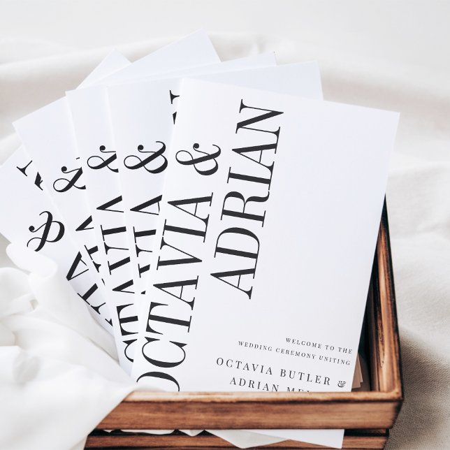 Programme Parallèle | Mariage noir et blanc moderne (Créateur téléchargé)