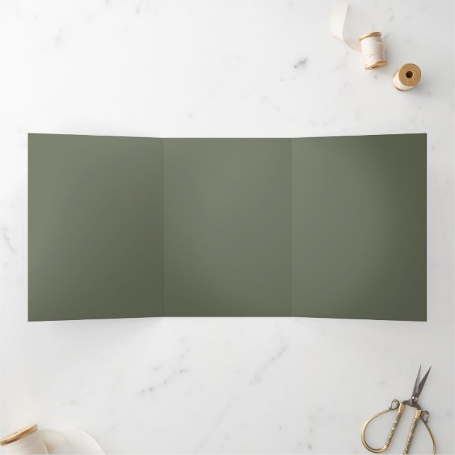 Programme personnalisé Moss Green Triple Lettre Pl (Intérieur)