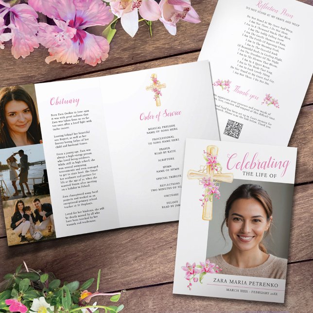 Programme Photo de la croix d'aquarelle de l'orchidée du ser (Créateur téléchargé)