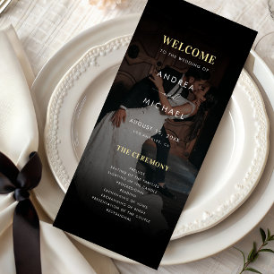 Programme Photo moderne foncée Fondu Or & Mariage noir