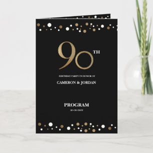 Programme Photo personnalisée Gold Black joint 90e anniversa