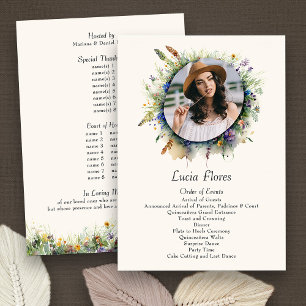 Programme Photographie de Cowgirl Fleur Sauvage Quinceañera