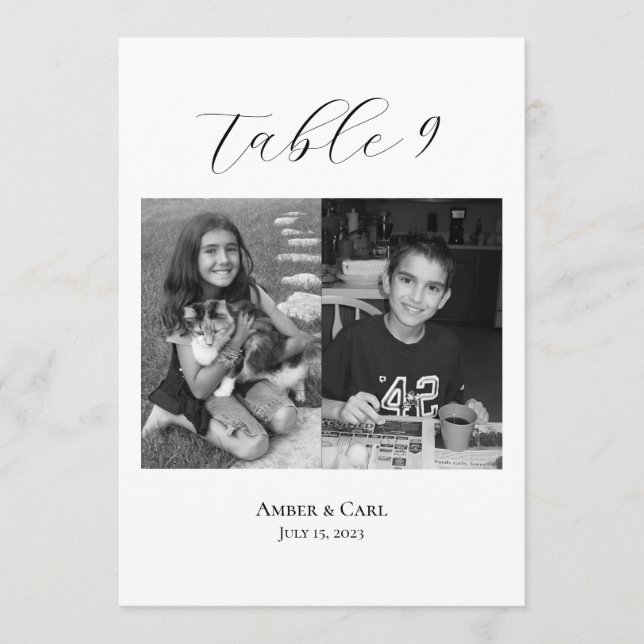 Programme Photos de l'âge de l'enfant Mariage Numéro de cart (Devant)