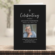 Photos simples Classic Funeral Order of Service