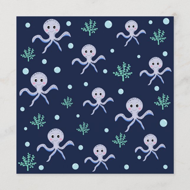 Programme Pieuvre sous le motif enfants de la mer (Devant)