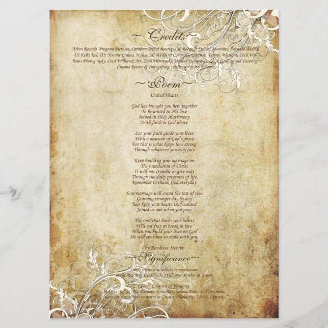 Programme PixDezines tourbillons crème vintages (Devant)