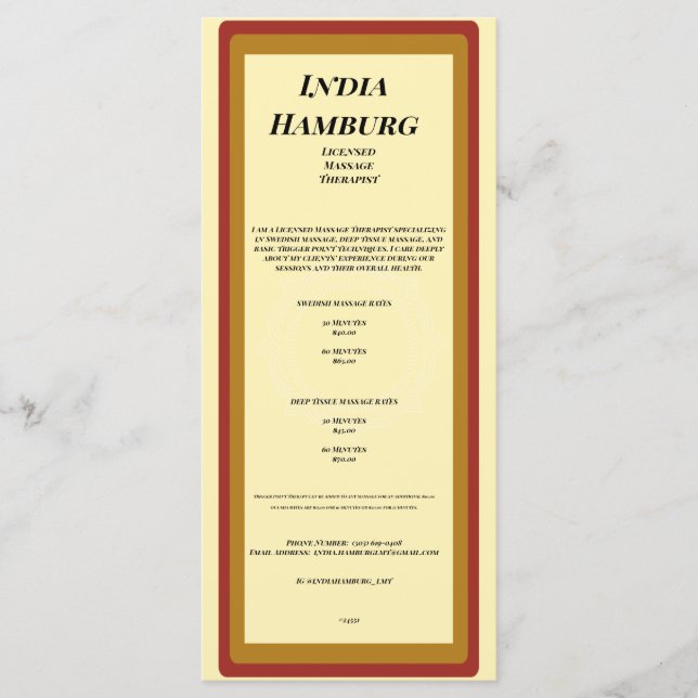 Programme plat de 4 po x 9 po Groove (Devant)