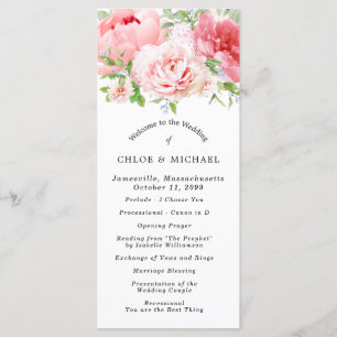 Programme Pony rose pâle rose pâle do-it-yourself Mariage