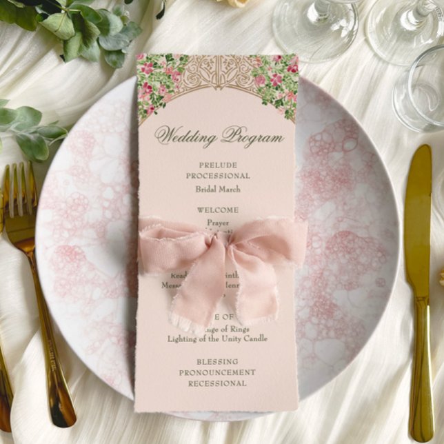 Programme Porte Élégante de Mariage en Feuille de Luxe (Créateur téléchargé)
