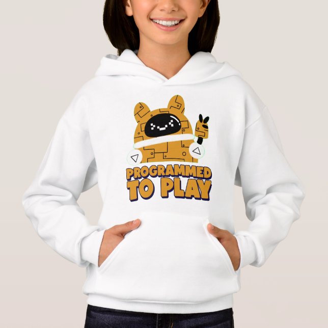 Programmé pour jouer Girls Pullover Sweat - shirt  (Devant)