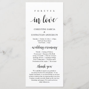 Programme Pour toujours amoureux, Cérémonie Mariage moderne