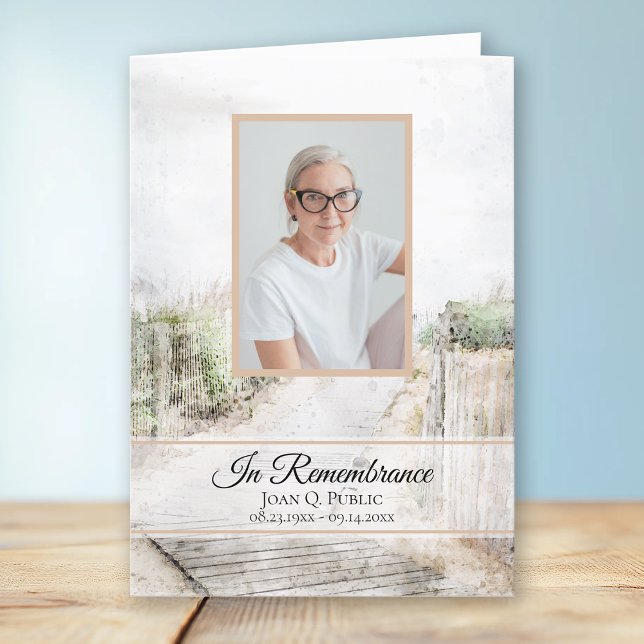 Programme Promenade à la plage Service funéraire plié (Créateur téléchargé)