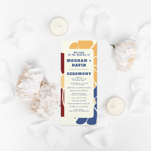 Programme Retro Super Boho Chic Floral Mariage