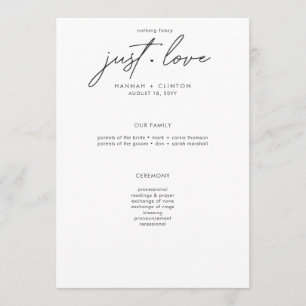 Programme Rien de Fantaisiste Juste un Mariage Minimaliste A