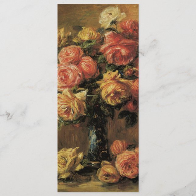 Programme Roses dans un vase par Renoir, Mariage floral vint (Devant)