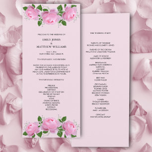 Programme Roses roses parfumées, Cérémonie Mariage