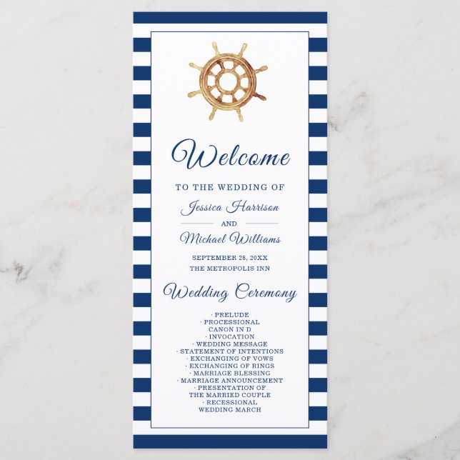 Programme Roue de direction de l'aquarelle de la marine naut (Devant)