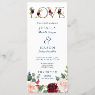 Programme Rustic Breezy Mariage de automne