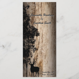 Programme rustique de cerfs communs de panneau de