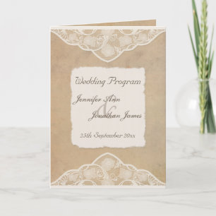 Programme rustique de toile, de papier et de