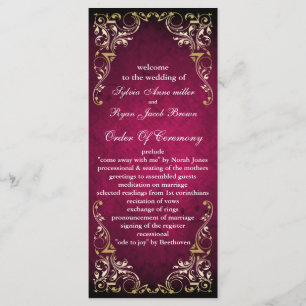 Programme Rustique Regal Ornamental Fuchsia Et Mariage Or