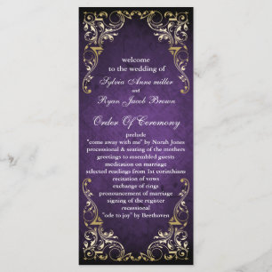 Programme Rustique Regal Ornemental Purple Et Mariage Or