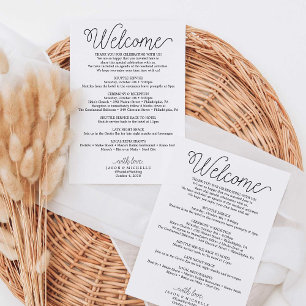 Programme Sac d'hôtel Itinéraire Mariage Script Country