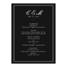Script classique absolu Mariage noir et blanc
