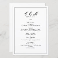 Script classique absolu Mariage noir et blanc