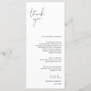 Programme Script minimalisme moderne Placage Merci