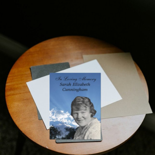 Programme Service Memorial Sun Rays Photo Flat Program (Créateur téléchargé)