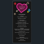 Programme SIGNE MARQUÉ NEON Mariage Las Vegas<br><div class="desc">Inspiré par les néons emblématiques du vieux Las Vegas, ce programme de cérémonie de mariage de destination est un clin d'oeil coloré et amusant à l'histoire et donne à vos invités un sens de cette ambiance nocturne nostalgique à Vegas. L'une des parties présente l'ordre des événements pendant la cérémonie mariage...</div>