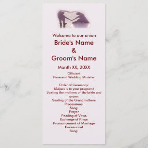 Programme Silhouette de couple nuptiale Coeur en Mariage de