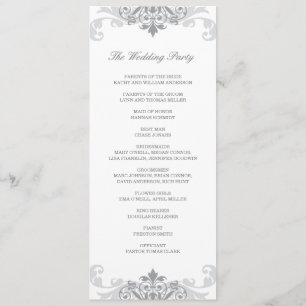 Programme Silver Grey Elegant Ironwork Détails Mariage