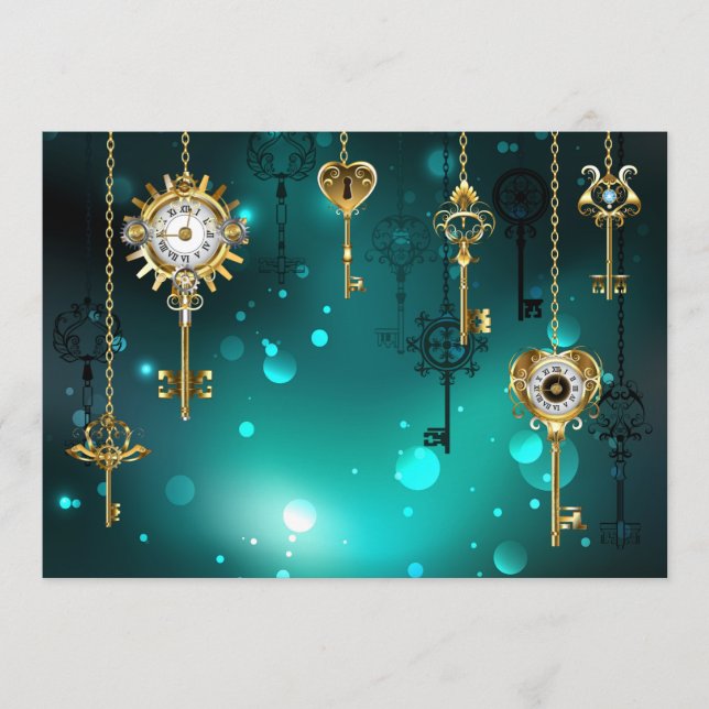 Programme Skeleton Keys on Green Background (Devant)