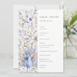 Programme Soft Classy Ornate Floral Peacock Weddin<br><div class="desc">Classy Ornate Watercolor Peacock Collection - c'est une élégante aquarelle Illustration de paon floral pastel aquarelle, avec une touche minimaliste moderne. Idéal pour vos mariage et fêtes de classe moderne. Il est très facile de customiser, avec vos données personnelles. Si vous avez besoin d'un autre produit correspondant ou de la...</div>