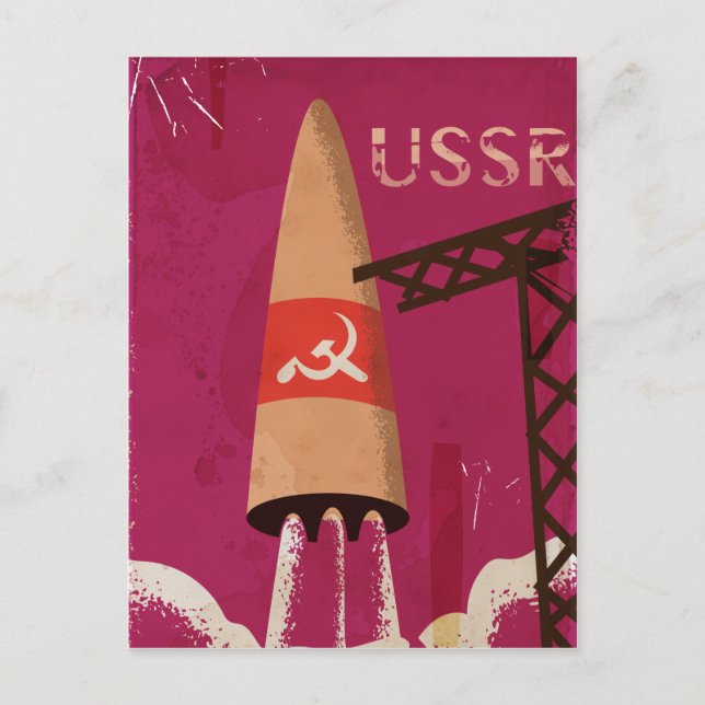 Programme spatial soviétique Poster vintage URSS (Devant)