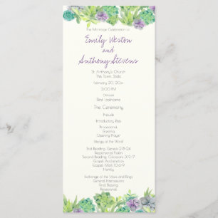 Programme Succulent de mariage de jardin