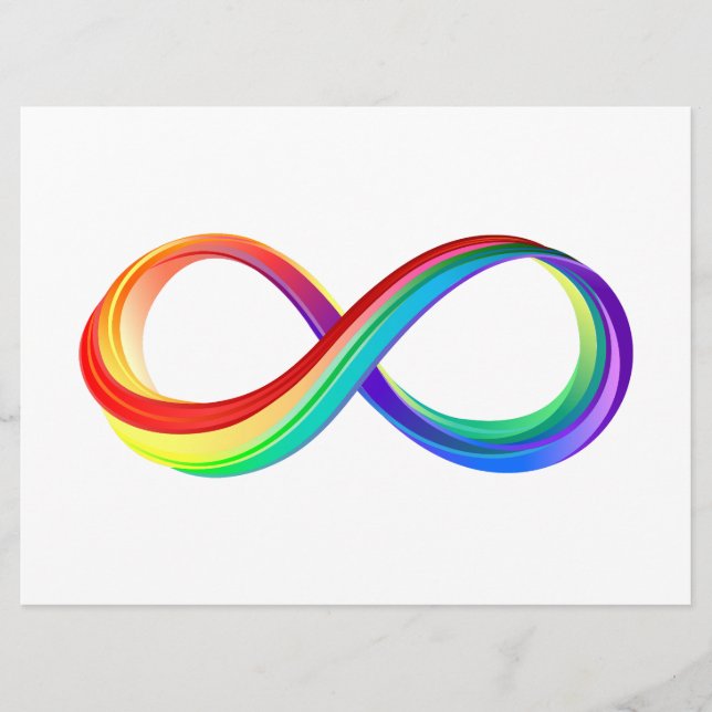 Programme Symbole d'infinité arc-en-ciel stratifié (Devant)