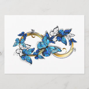 Programme Symbole infini de papillons Morpho bleus