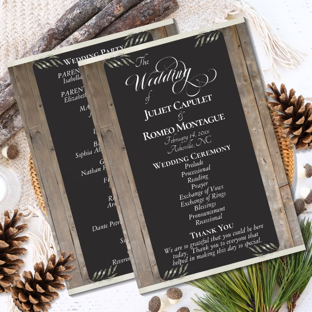Programme Tableau noir sur bois - Mariage crème (Créateur téléchargé)