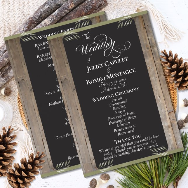 Programme Tableau noir sur bois - Mariage sauge (Créateur téléchargé)